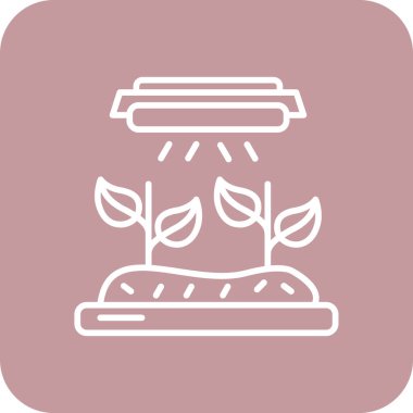 Bitki simgesinin vektör illüstrasyonu