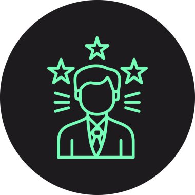 İş ve finans simgesinin vektör illüstrasyonu