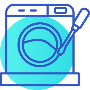 çamaşırhane ikonu vektör illüstrasyonu