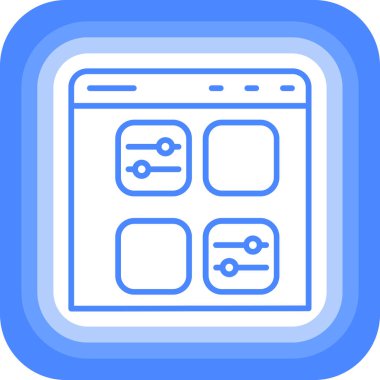 tarayıcı pencere simgesi, vektör illüstrasyonu