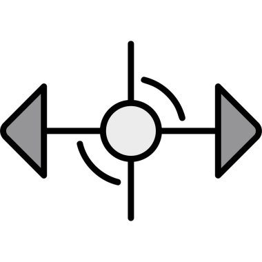 Simgeyi büyüt, vektör illüstrasyonu basit tasarım