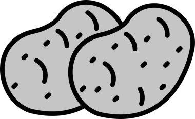 Gıda ve gıda ikonu, web elementinin vektör illüstrasyonu.