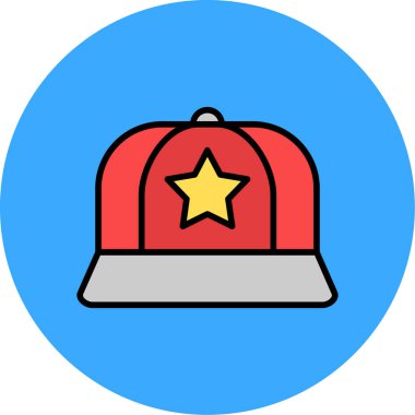 şapka kapağı ikonu vektör illüstrasyonu