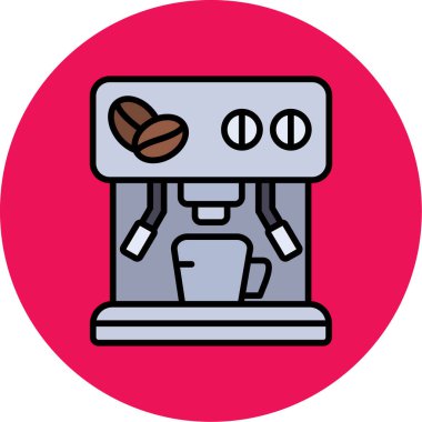 Kahve makinesi. Basit resimleme