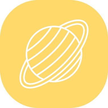 Tek bir sarı simgenin vektör illüstrasyonu