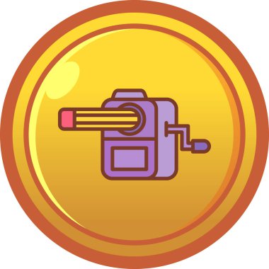 araba motoru simgesi, basit illüstrasyon