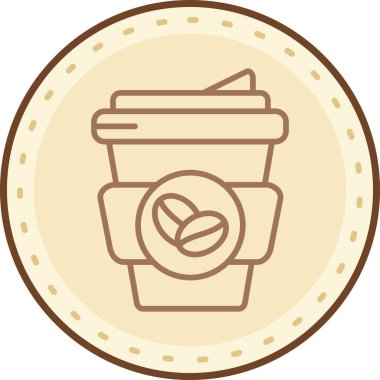 kahve fincanı ikonu vektör illüstrasyonu