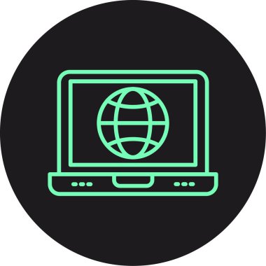 vektör dizüstü simgesi illüstrasyonu