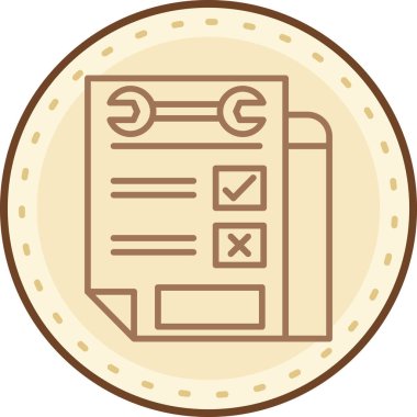 kontrol listesi simgesi vektör illüstrasyonu