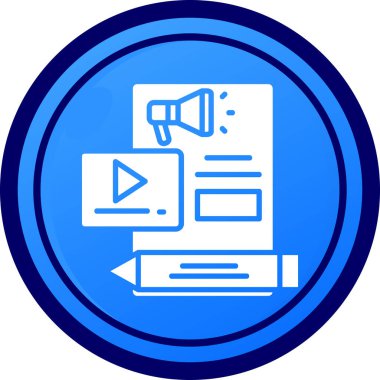 Moda tarzında izole edilmiş video simgesi