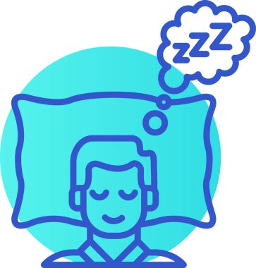 uyku simgesi, modern vektör resimleme tasarımı