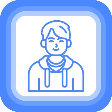 avatar erkek kullanıcı simgesi - özet biçimi