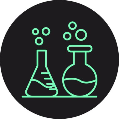 Kimyasal şişe simgesi, vektör illüstrasyon tasarımı