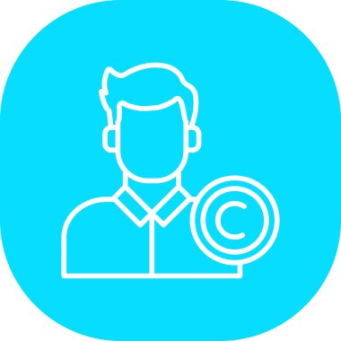 Erkek ve kadın ikonu vektör illüstrasyonu, insan kaynakları simgesi