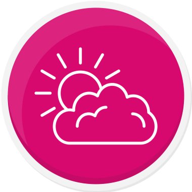 Hava durumu ikonu. Bulut simgesi. vektör illüstrasyonu