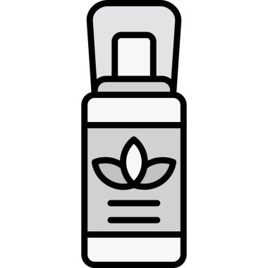 Bir şişe simgesinin vektör illüstrasyonu