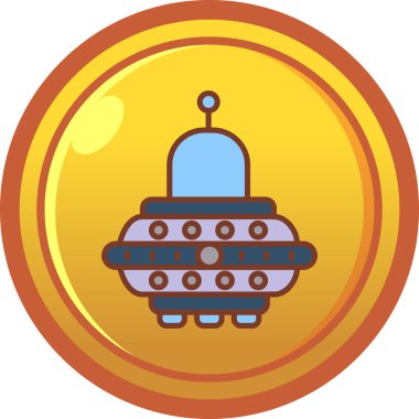 Rozet simgesi, çizgi film tarzı