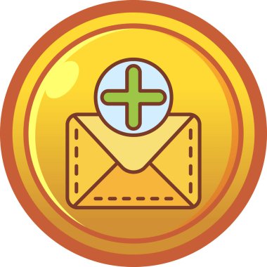 zarf simgesi, vektör çizimi