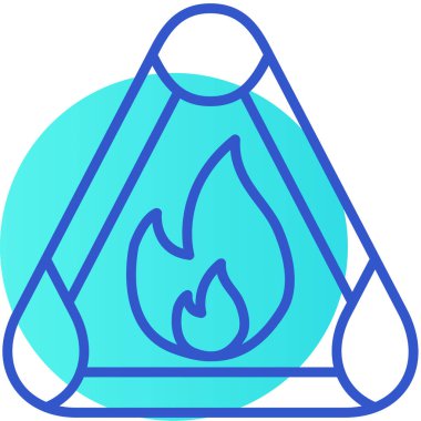 Ateş simgesinin vektör illüstrasyonu