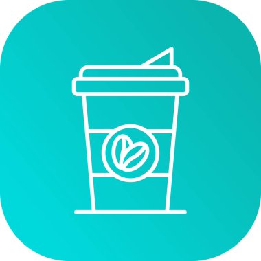 Kahve fincanı ikonu. vektör illüstrasyonu