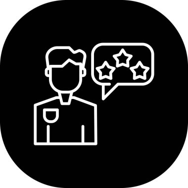 Bir insan simgesinin vektör illüstrasyonu