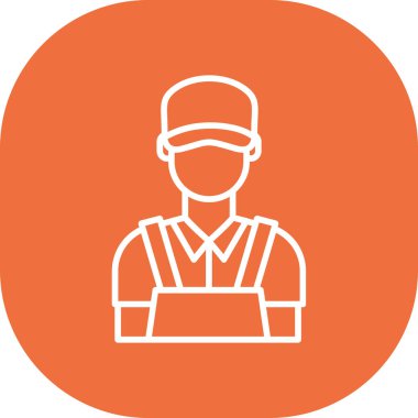 Sırt çantalı bir adamın vektör çizimi