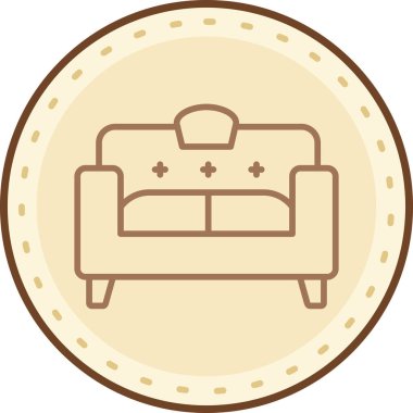 vektör çizim kanepe