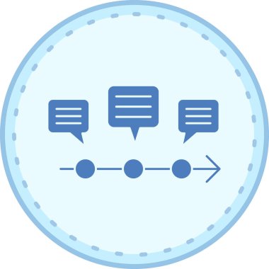 Sohbet simgesi vektör illüstrasyonu