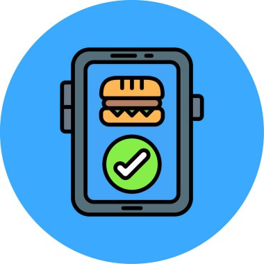 yemek cep telefonu simgesi