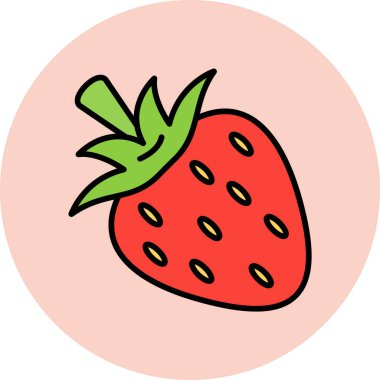 Meyve. Web simgesi basit tasarım