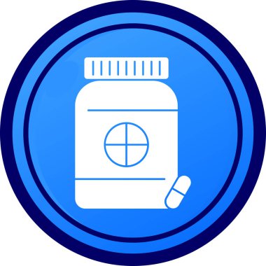 Şişe. Web simgesi basit illüstrasyon