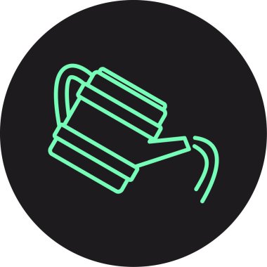 Benzersiz elektrik kablo vektör simgesi