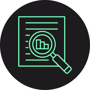 Analiz glifinin gradyan vektör simgesi deseni