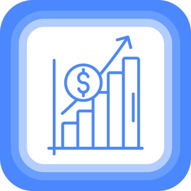 Vektör çizelgesi simgesi, basit vektör illüstrasyonu