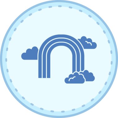 Bulut. Web simgesi vektör illüstrasyonu