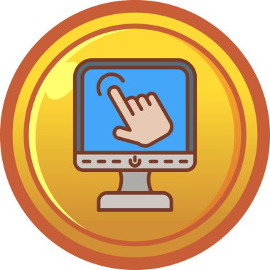 bilgisayar fare para simgesi, çizgi film biçimi