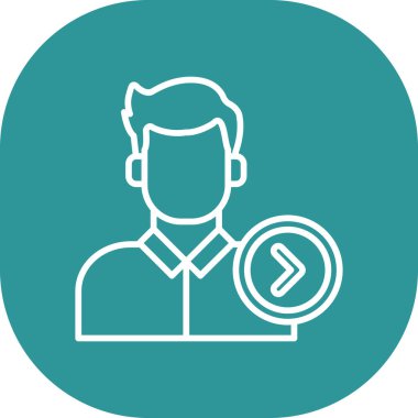 kullanıcı düz vektör simgesi