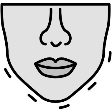 yüz simgesi, vektör çizimi