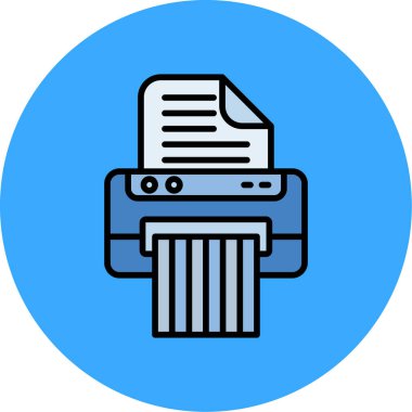 Yazıcı. Web simgesi basit illüstrasyon