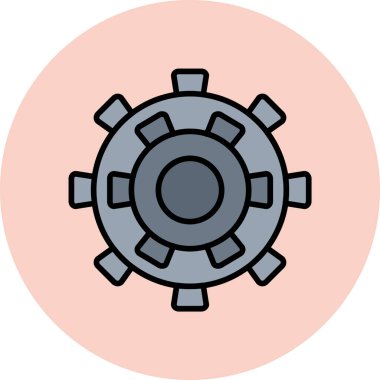 Modern bir simgenin vektör illüstrasyonu