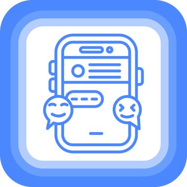 Sohbet simgesi, vektör illüstrasyonu