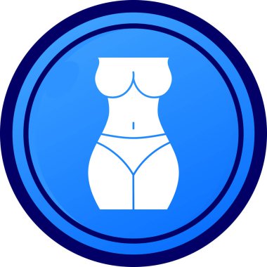 kadın simge vektör illüstrasyonu