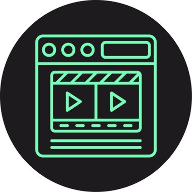 seo modern simgesinin vektör illüstrasyonu