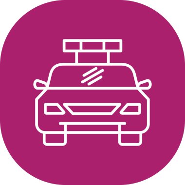 - Araba. Web simgesi basit illüstrasyon