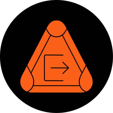 Yol işaretinin vektör illüstrasyonu