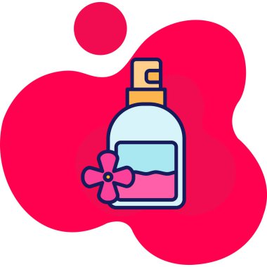 Parfüm. Web simgesi basit illüstrasyon