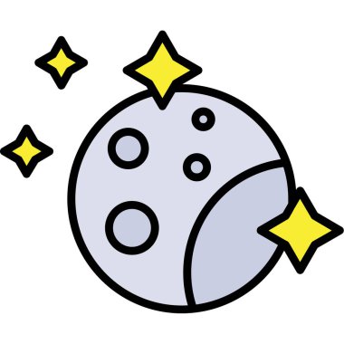 Ay ve yıldız simgesi, anahat stili