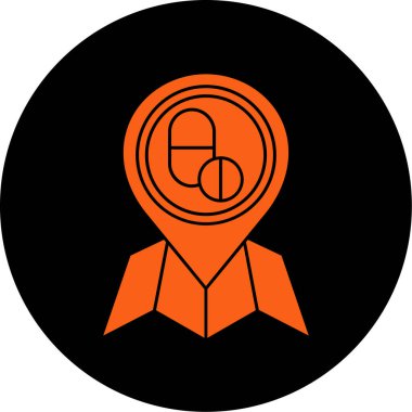 pin simgesi vektör illüstrasyonu