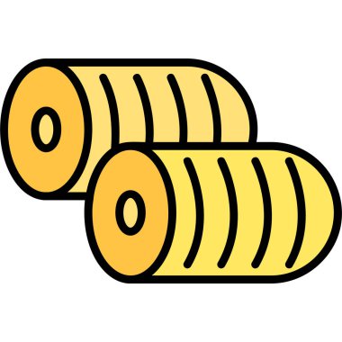 rulo simgesi. Web için rulo vektör simgelerinin özet çizimi