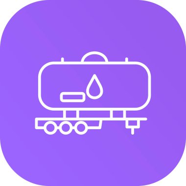 arkaplanda petrol tankı simgesi izole edildi